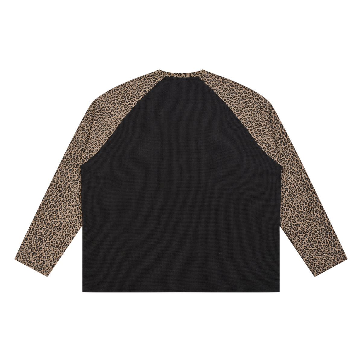 Unisex swaggy ches Leopard Panel Waffle T-Shirt