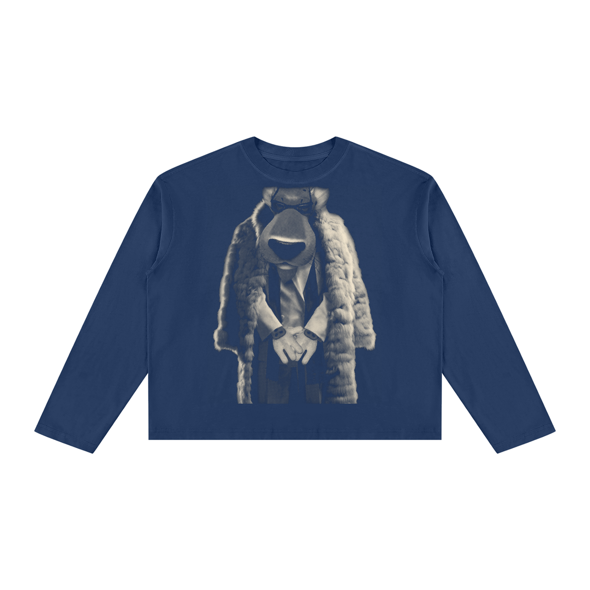 swaggy chess Vintage Wash Long Sleeve Boxy T-Shirt